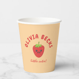 Little Süsse Strawberry Babydusche Pappbecher