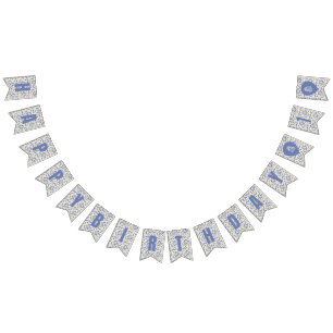 Little Sweet Pea Floral Happy Birthday Wimpelkette