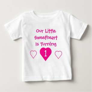 Little Sweetheart 1. Geburtstag Baby T-shirt