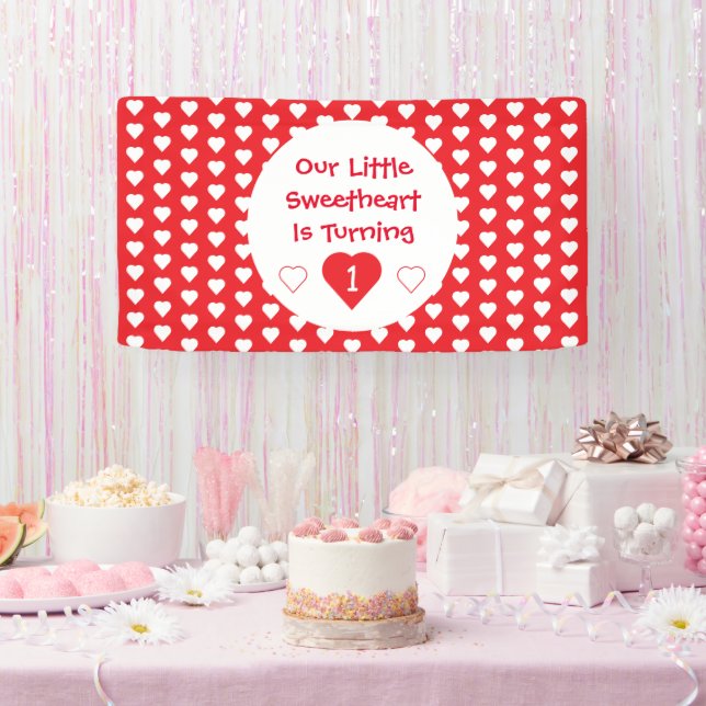 Little Sweetheart 1. Geburtstag Banner (Party)