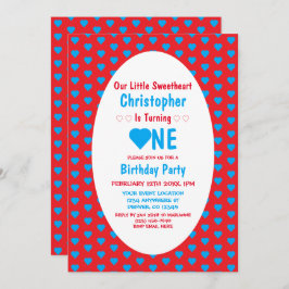 Little Sweetheart 1. Geburtstag Einladung