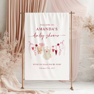 Little Sweetheart Baby Dusche Begrüßungsbanner Banner