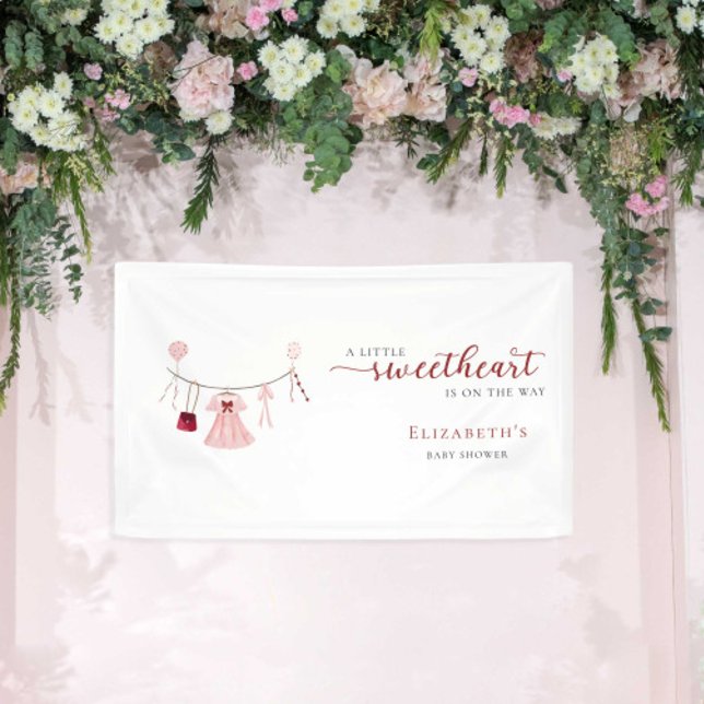 Little Sweetheart Baby Dusche Valentine Niedlich Banner (Von Creator hochgeladen)