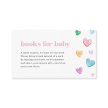 Little Sweetheart Baby Shower Books for Baby Card