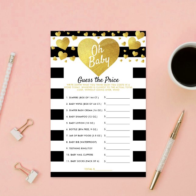 Little Sweetheart Baby Shower Guess The Price Game (Von Creator hochgeladen)