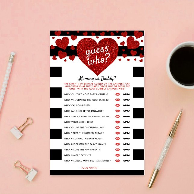 Little Sweetheart Baby Shower Guess Who Game (Von Creator hochgeladen)