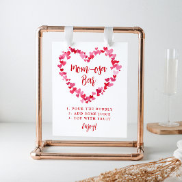 Little Sweetheart Baby Shower Mama-osa Bar Sign Poster