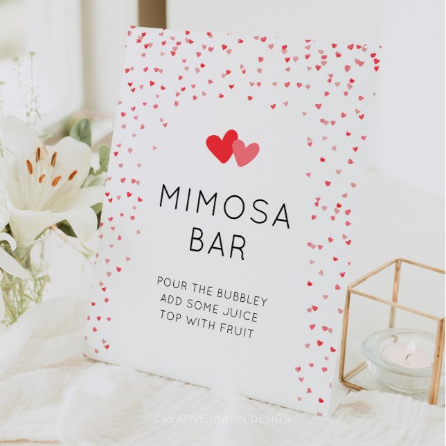 Little Sweetheart Baby Shower Mimosa Bar Sign Sockelschild (little sweetheart baby shower)