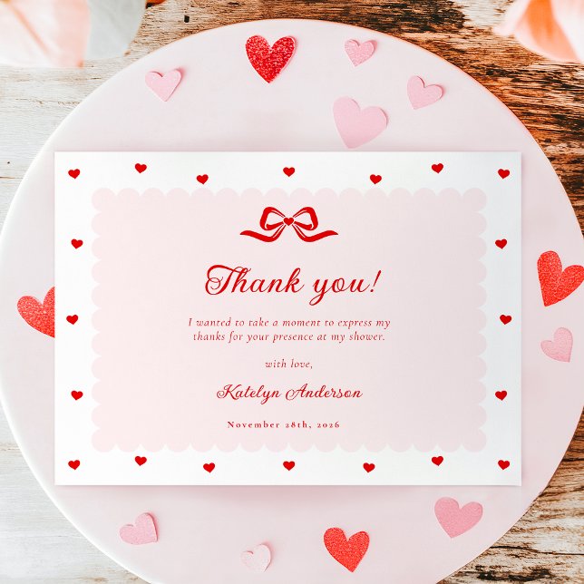 Little Sweetheart Baby Shower Thank You Card Dankeskarte (Little Sweetheart Baby Shower Thank You Card)