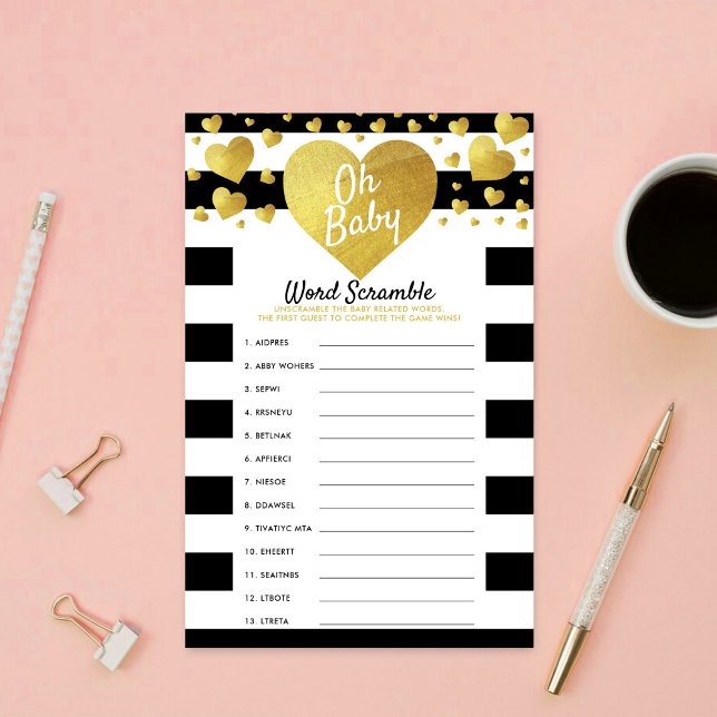 Little Sweetheart Baby Shower Word Scramble Game (Von Creator hochgeladen)