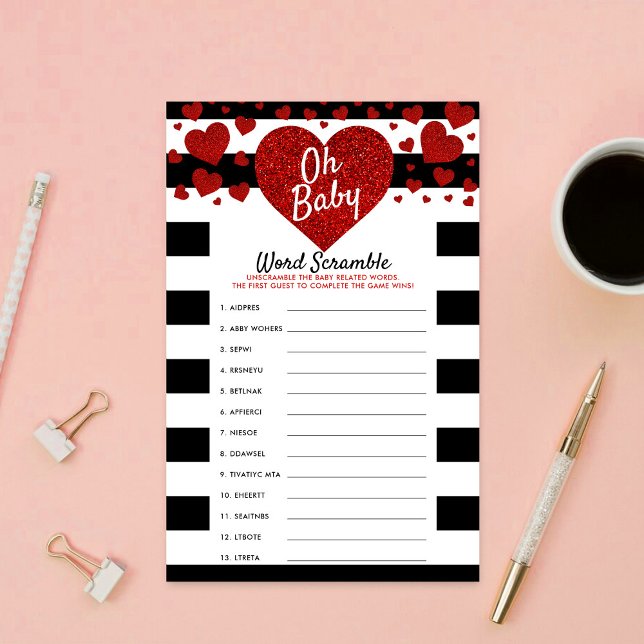 Little Sweetheart Baby Shower Word Scramble Game (Von Creator hochgeladen)