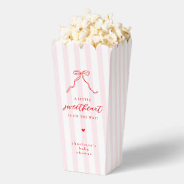 Little Sweetheart Bow Baby Shower Popcorn Boxes Geschenkschachtel