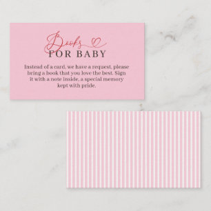 Little Sweetheart Bücher für Baby Süße Babyparty Begleitkarte