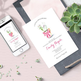 Little Sweetheart Cactus Baby Shower lädt ein Einladung