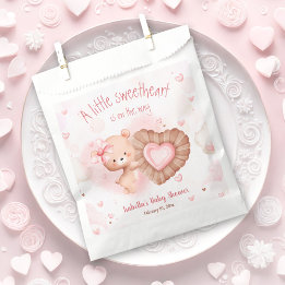 Little Sweetheart Pink Baby Shower Fevor Bag Geschenktütchen