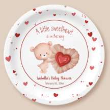 Little Sweetheart Red Heart Valentines Baby Dusche