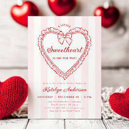 Little Sweetheart Valentine Baby Shower Invitation Einladung