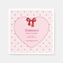 Little Sweetheart Valentine CoquettePaper Napkin Serviette