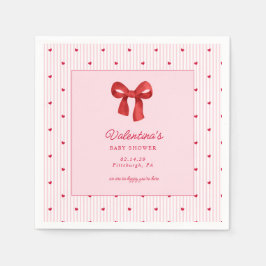 Little Sweetheart Valentine CoquettePaper Napkin Serviette
