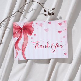 Little Sweetheart Valentines Baby Shower Dankeskarte