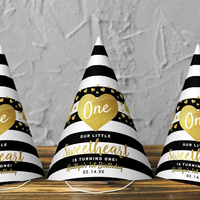 Little Sweetheart Valentine's Day Any Age Birthday Partyhütchen (Von Creator hochgeladen)