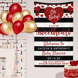 Little Sweetheart Valentine's Day Baby Shower Banner