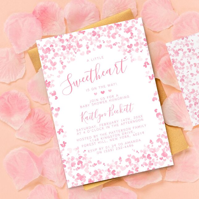 Little Sweetheart Valentine's Day Baby Shower Einladung (Von Creator hochgeladen)
