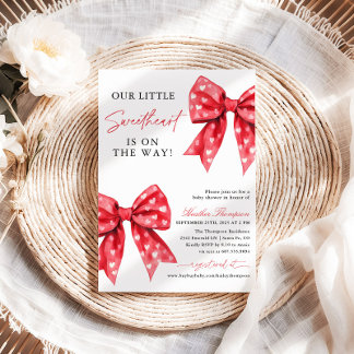 Little Sweetheart Valentines Day Baby Shower Einladung