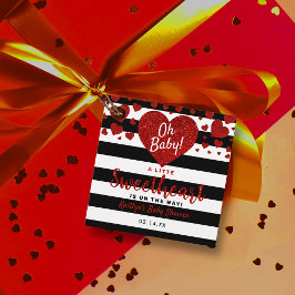 Little Sweetheart Valentine's Day Baby Shower Geschenkanhänger