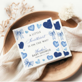 Little Sweetheart Valentines Day Baby Shower Serviette