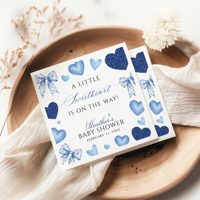 Little Sweetheart Valentines Day Baby Shower Serviette (Von Creator hochgeladen)