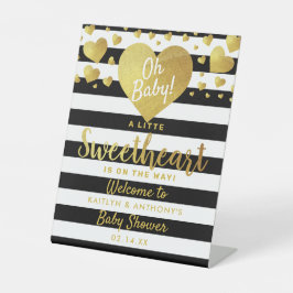 Little Sweetheart Valentine's Day Baby Shower Sockelschild