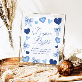 Little Sweetheart Valentines Diaper Raffle Sign Poster