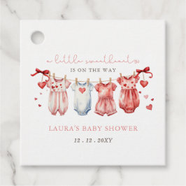 Little Sweetheart Valentines Girl Baby Dusche Geschenkanhänger