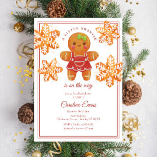 Little Sweetie Gingerbread Weihnachtsdusche Einladung