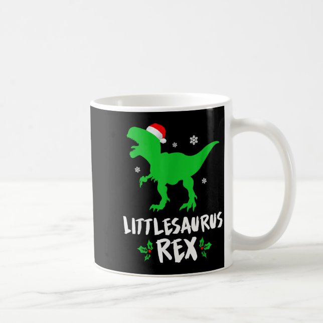 Little T Rex Matching Family Christmas Dinosaur Sh Kaffeetasse (Rechts)