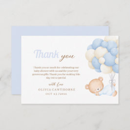 Little Teddy Baby Dusche Dankeskarte