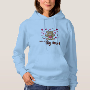 "Little Teddy Big Heart" Süßer Bär Damen  Hoodie
