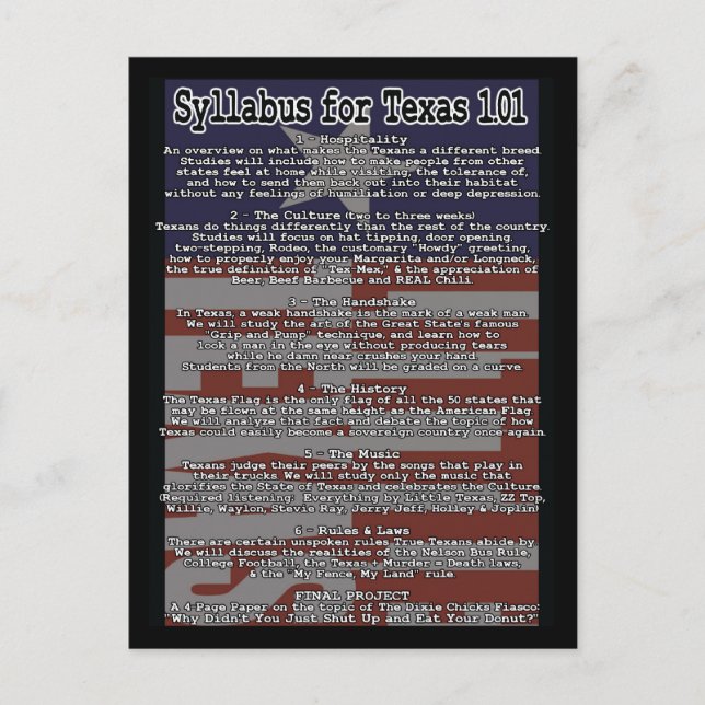 Little Texas 1.01 Postkarte (Vorderseite)