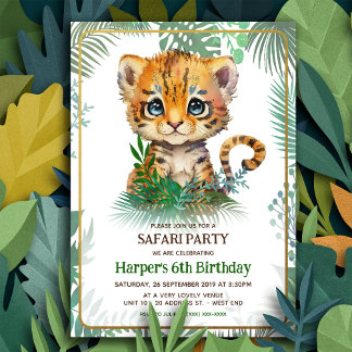 Little Tiger Birthday Einladung