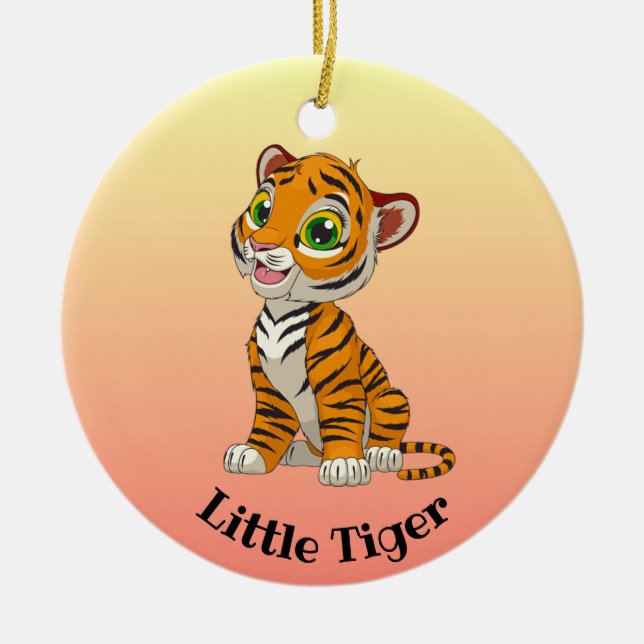 Little Tiger Design Ornament (Vorne)