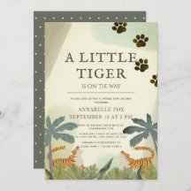 Little Tiger Safari Jungle Virtual Baby Dusche