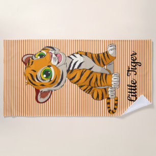 Little Tiger Stripes Beach Handtuch