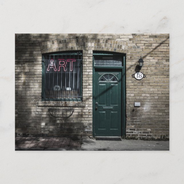 Little Tiny Street No 11 Color Version Postkarte (Vorderseite)