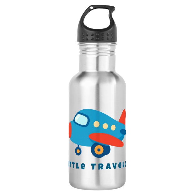 Little Traveler Airplane Water Bottle for Kids Edelstahlflasche (Vorderseite)