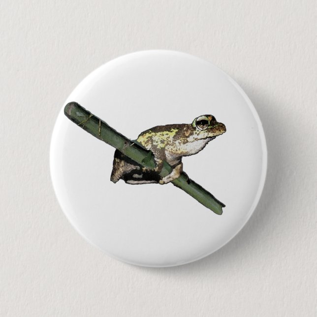 Little Tree Frog Oil Paint, Abzeichen Button (Vorderseite)