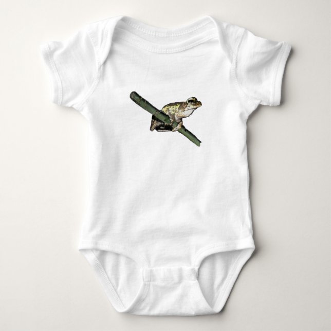 Little Tree Frog Oil Paint, Baby Bodysuit Baby Strampler (Vorderseite)