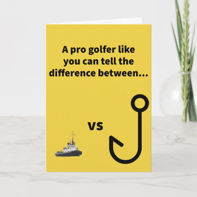 Little Tug vs Big Hook Golf Karte (Vorderseite)