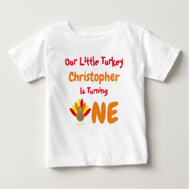 Little Turkey 1. Geburtstag Baby T-shirt