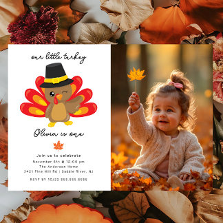 Little Turkey 1. Geburtstag Einladung